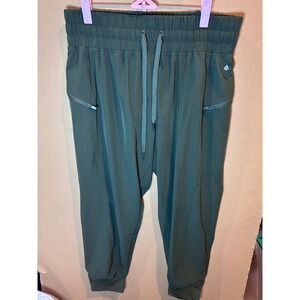 BCG Athletic Joggers Mens XL Dark Green Excellent Zipper Pockets Drawstring